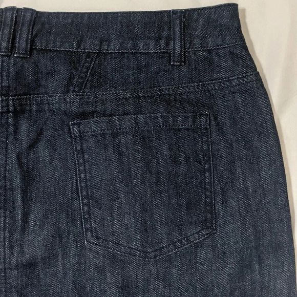 New York & Company Button Down Denim Skirt, Color Blue (Dark Wash) size 18 - Picture 10 of 14